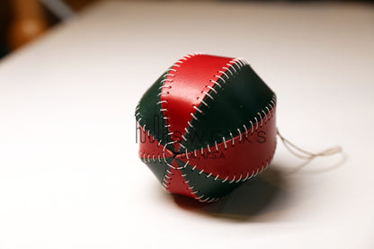 [Digital file] Handmade Leather Christmas ornament pattern (2 types)-Christmas ball-PDF file-Tutorial included