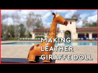 [Digital file] Handmade Leather giraffe pattern-PDF file-Tutorial included